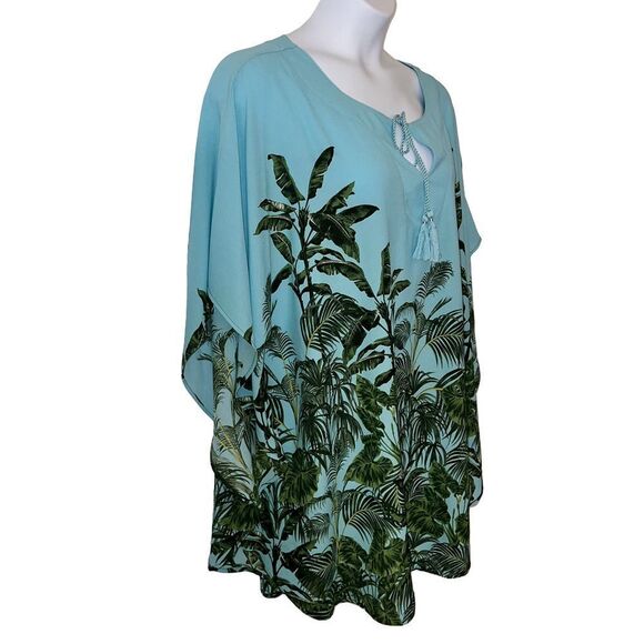 Ruby Red Bathing Suit Cover up , XXL Light Blue - Picture 2 of 5